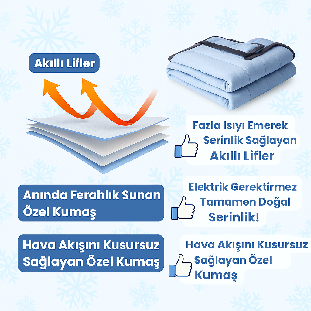 Sessiz Serinlik™ Buzlu Battaniye