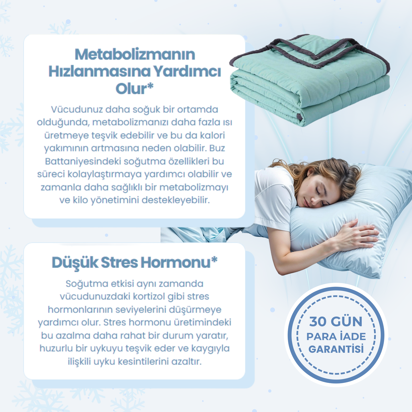 Sessiz Serinlik™ Buzlu Battaniye